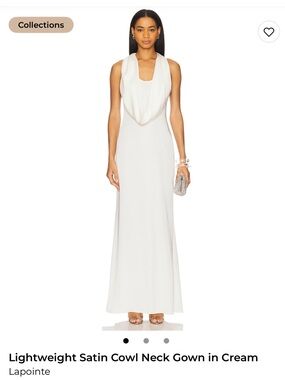 Lapointe Satin Long Gown Dress